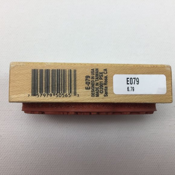 Happy Holidays 2001 PSX Rubber Stamp E079 Stars Card Making Craft Scrapbooking - Picture 3 of 6